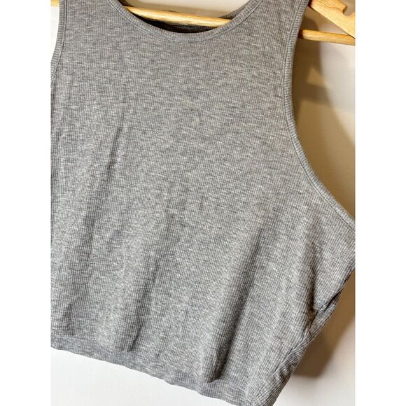 Intimately Free People Gray Cropped Tank Top Size Medium to Large NEW - L6 - Picture 2 of 9